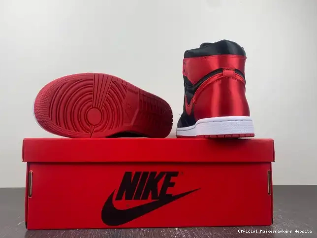 Official Maikesneakers Jordan High 1 Satin Air WMNS OG FD4810-061 Bred 0516